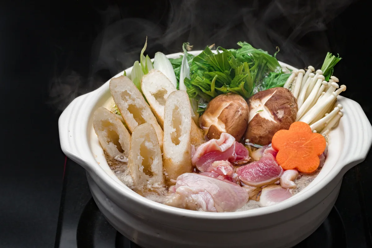 きりたんぽ鍋の料理写真