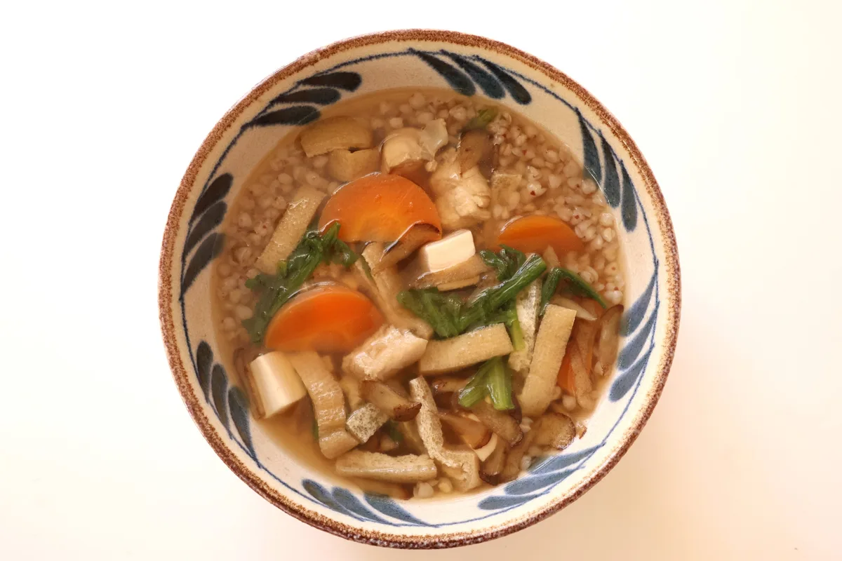 そば米雑炊の料理写真