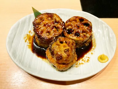 レンコンのはさみ揚げ（茨城県）